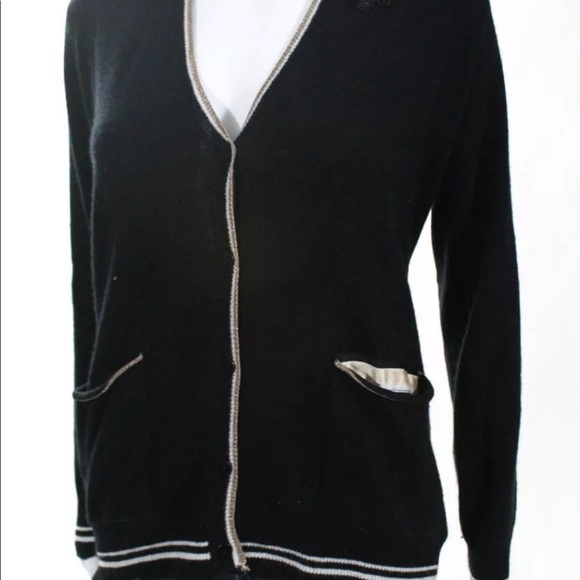 Le Superbe Cashmere Black Panther Cardigan - Picture 7 of 7